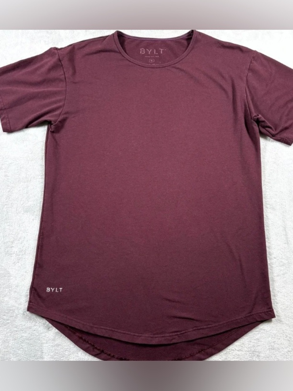 Men's Short Sleeve Crewneck Tee — Maroon
